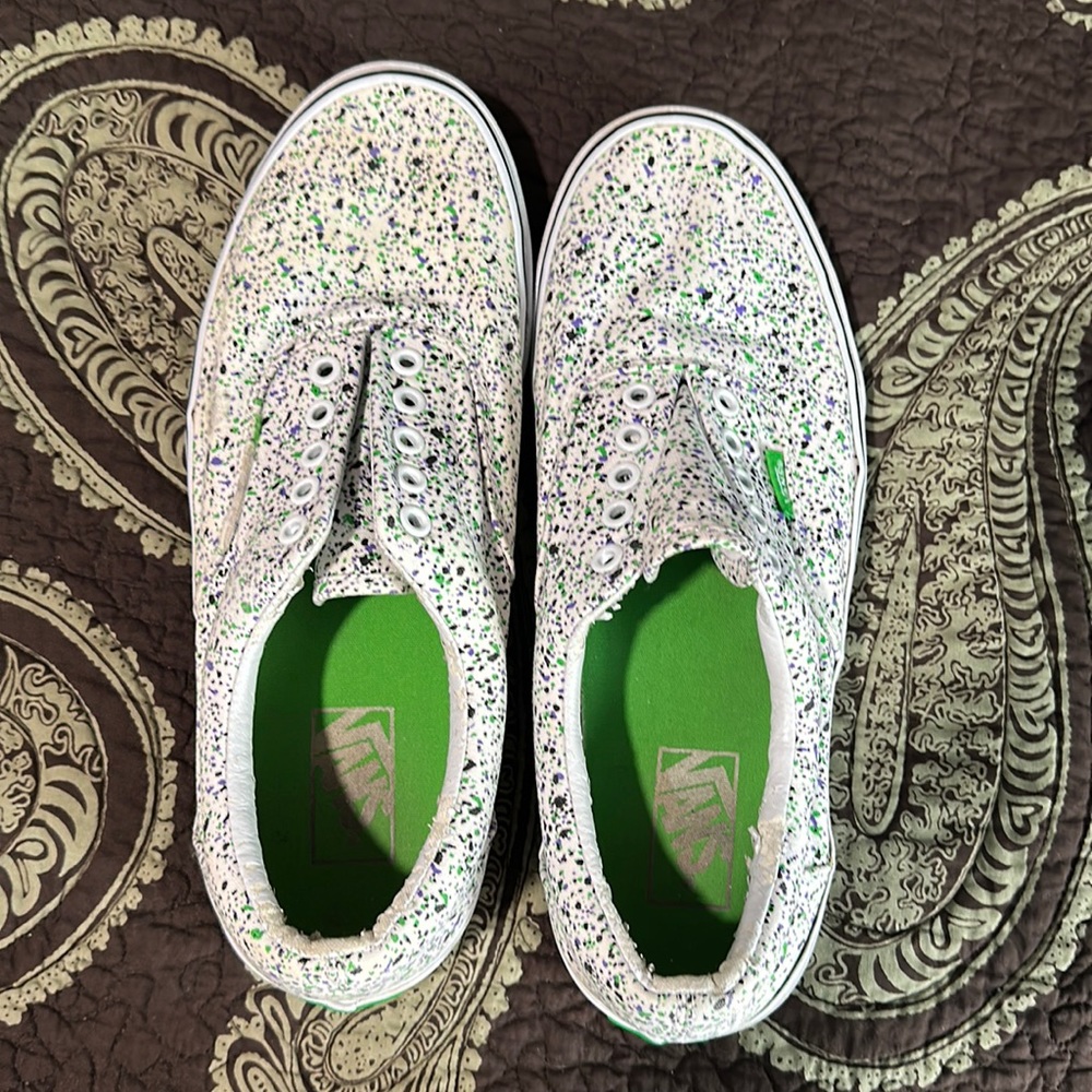 Vans Era Paint Splatter Men’s Skater Sneakers Sz M10